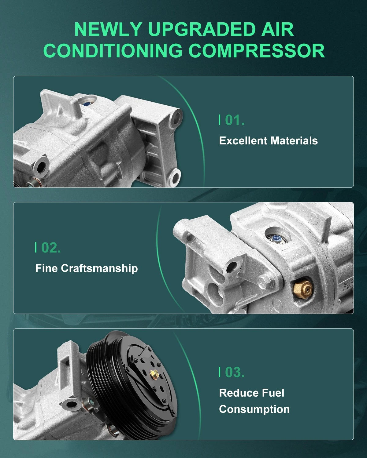 A/C Compressor with Clutch for Nissan Maxima 3.5L (2002–2003)