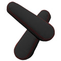 Leather Synthetic Armrest Cover for Honda Element (2005–2011) Black Red Stitch