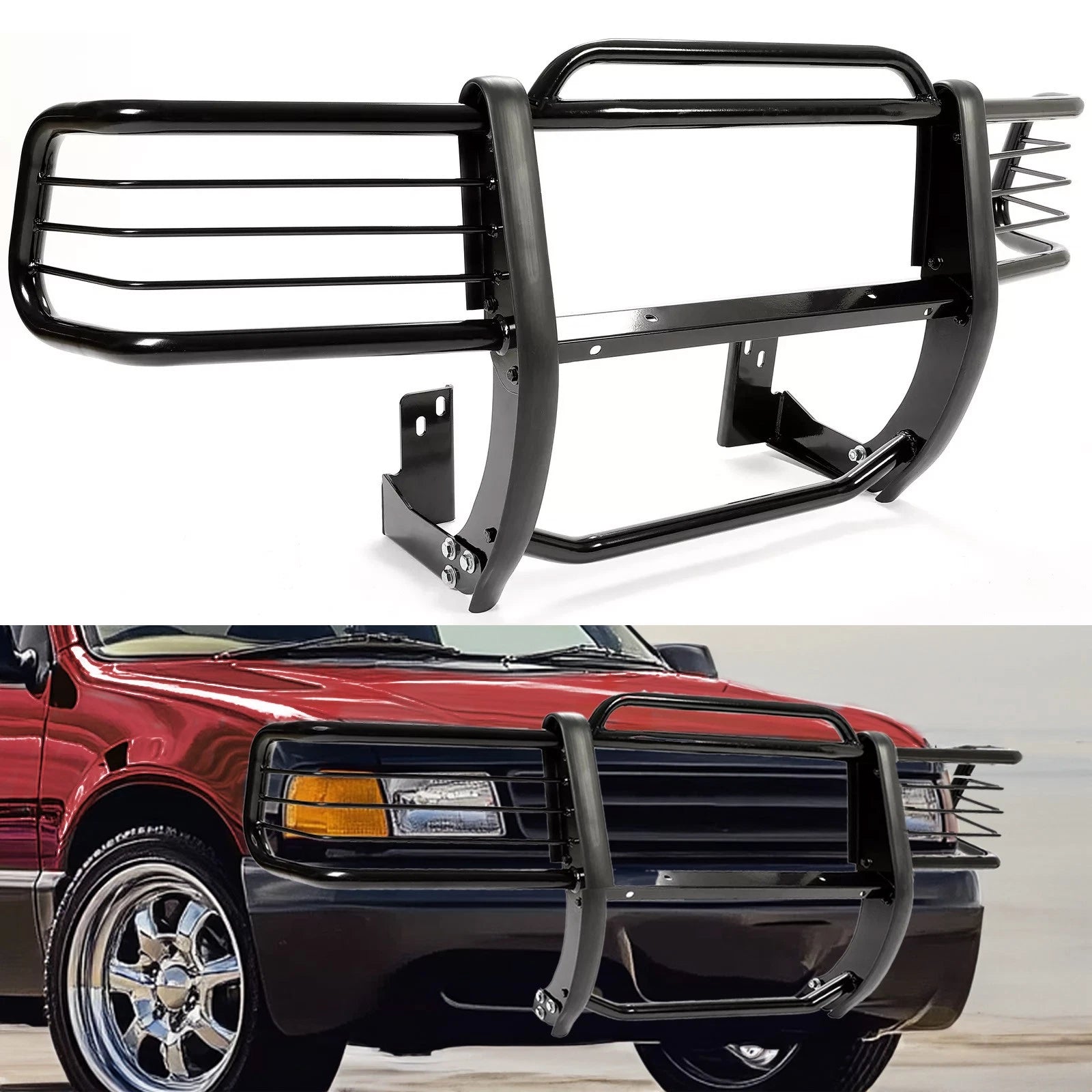 Steel Front Bumper Brush Guard for Chevrolet S10 Blazer/Sonoma (1998–2004)