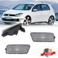 2X Clear Lens Front Bumper Side Marker Lights for VW MK6 Golf GTI (2010–2014)