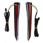 2X LED Fang Lower Fairing Lights for Harley Touring Road Glide (2014–2023) Chrome