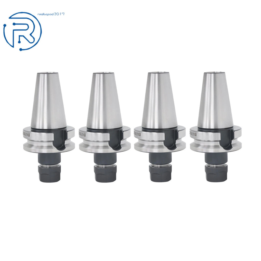 Set of 4 ER16 BT40 Collet Chucks for Tool Holders (M16 Thread, 2.75" GAGE)