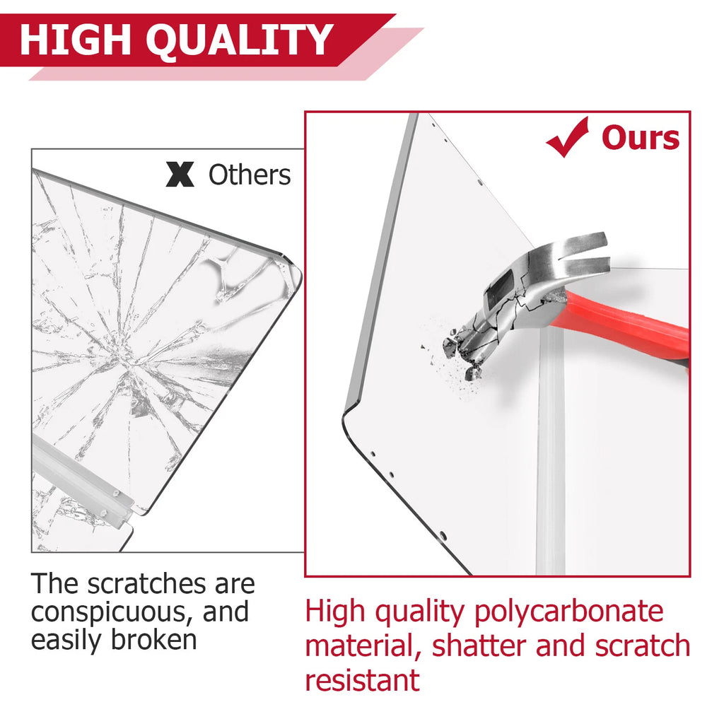 Folding Clear Windshield for EZGO RXV (2008-Present)