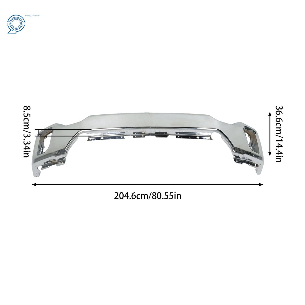 Chrome Split Front Bumper for GMC Sierra 2500HD 3500HD (2020-2023)