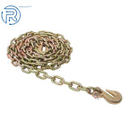 Set of 2 Heavy Duty Transport Binder Chains with Clevis Hook 12ft 4900lbs