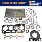 Full Overhaul Gasket Kit for Perkins 404D (404D-22T, 404D-22TA) JCB TLT30 (2010–2020)