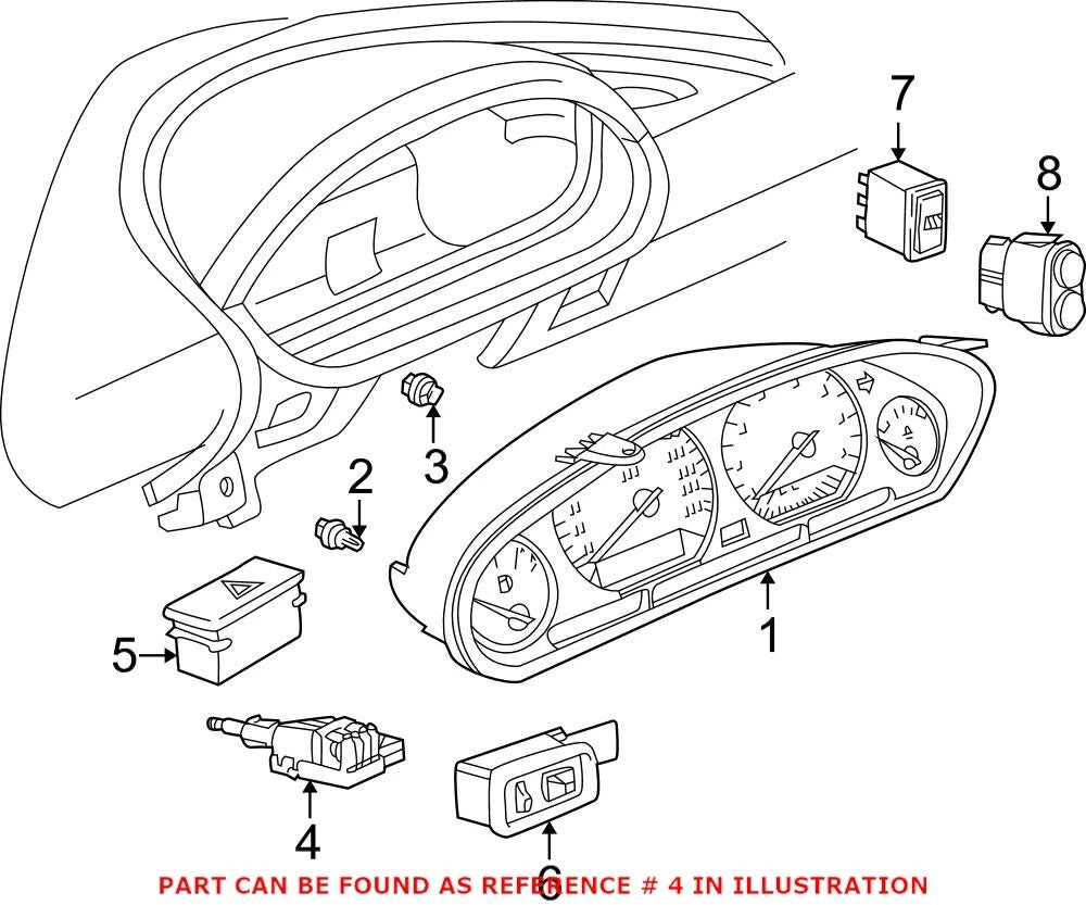 Headlight Switch for BMW (OEM 61318353506)