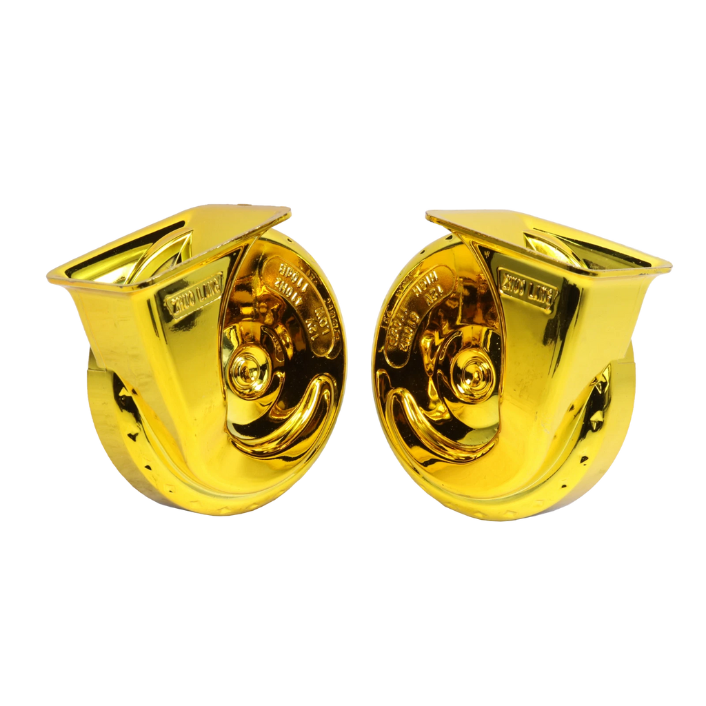 Set of 2 Electric Snail Air Train Horns for Truck Boat Car Motorcycle