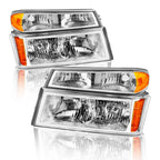 Amber Bumper Lights Headlights Assembly for GMC Canyon/Chevy Colorado (2004–2012)