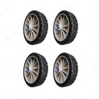 Set of 4 Mower Wheels for Honda HRU194, HRU195, HRU196, HRU197 (19"-21")