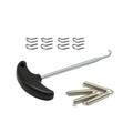 Exhaust Pipe Muffler Mounting Springs Hooks  Stainless Steel Chrome