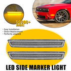 Amber Dynamic Front LED Side Marker Light Kit for Dodge Challenger (2015–2023)