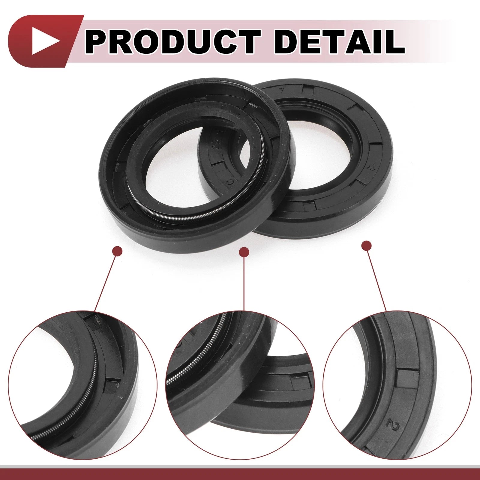 Set of 5 Rotary Shaft Oil Seals for Various Models (25x42x7mm)