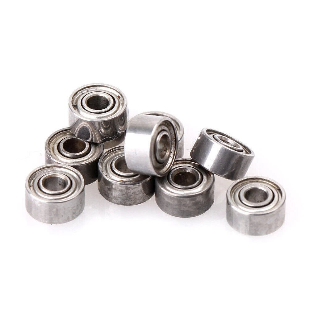 Set of 10 Miniature Ball Bearings 681XZZ 1.5x4x2mm