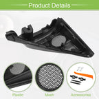 Pair A Pillar Door Tweeter Speaker Cover Trim for Honda Accord (2018–2022) Black