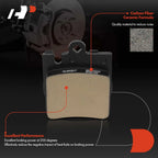 Set of 4 Rear Ceramic Brake Pads for Mercedes-Benz C230 C280 C350 C240 (2003–2007)
