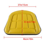 2 Piece Yellow Seat Cushion Set for John Deere 310 310A 310B 401