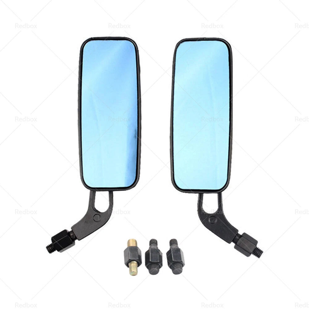 2X 8/10mm Motorcycle Mirrors for Chopper Cruiser Bobber Cafe Racer