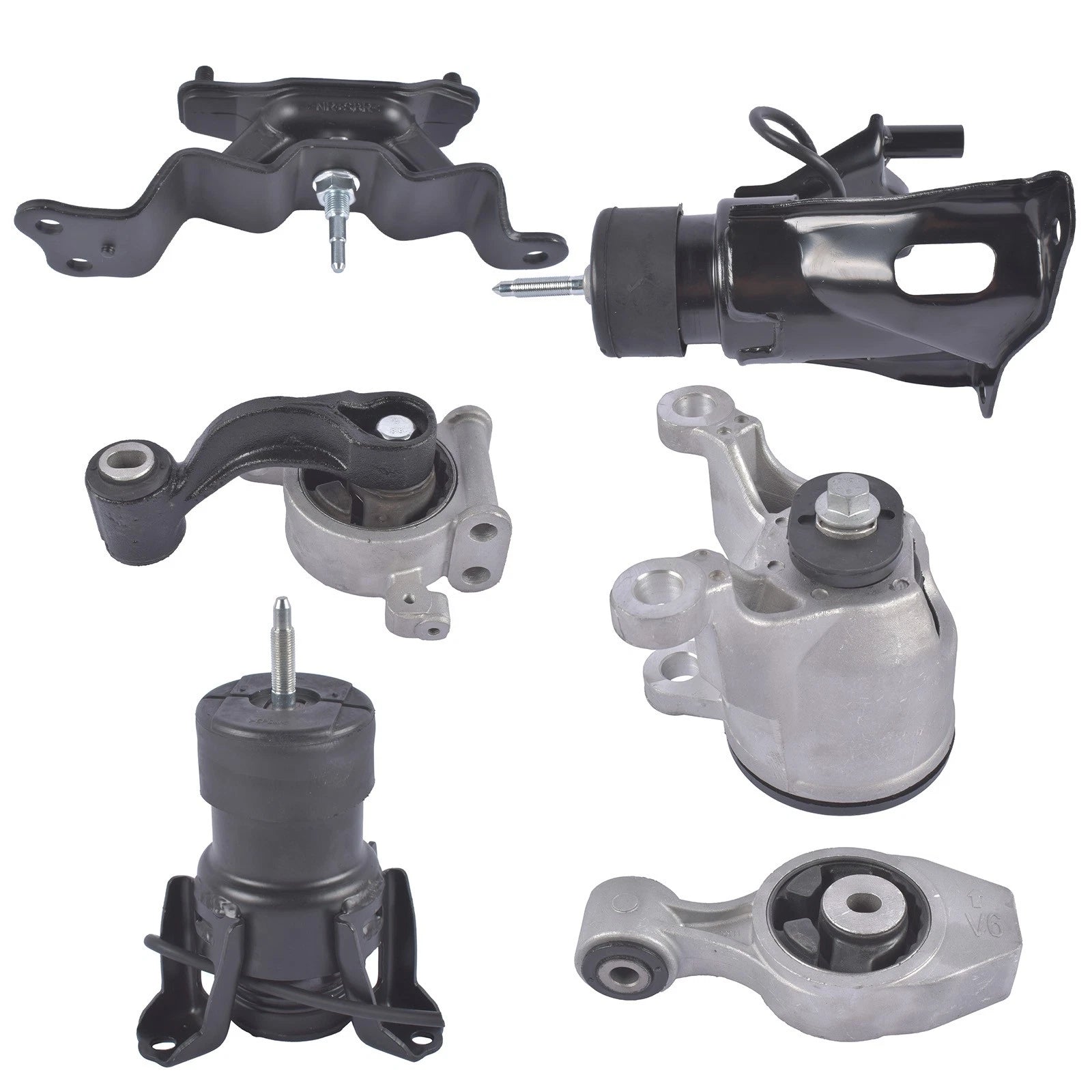 Set of 6 Engine and Transmission Mounts for Nissan Murano (2015–2024)