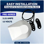 Compact Electric Boat Horn for Marine Use (12V)