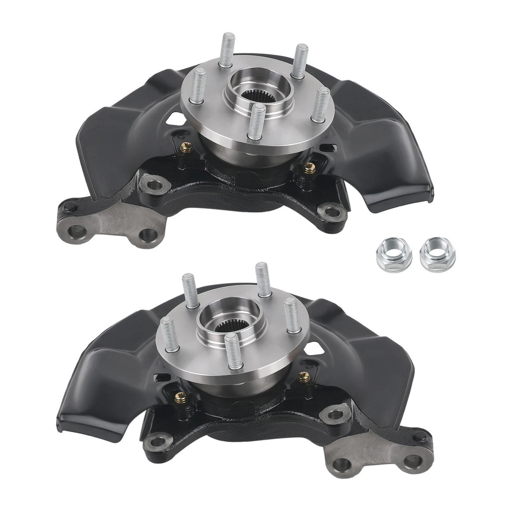 2x Front Wheel Hub Bearing Steering Knuckle Assembly for Toyota Sienna (2004–2010)