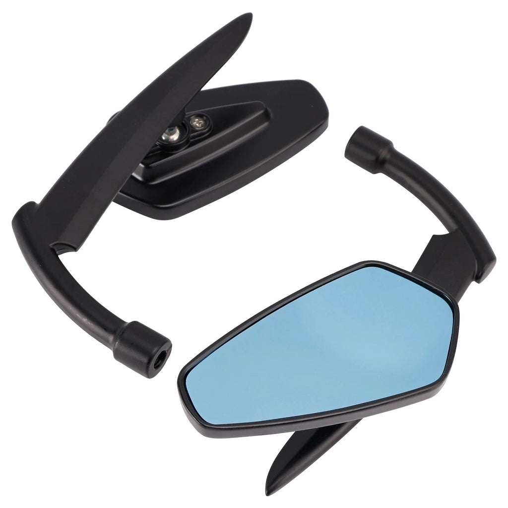 Custom Black Bladeshape Mirrors for Yamaha Chopper Raider Midnight (2006–2019)