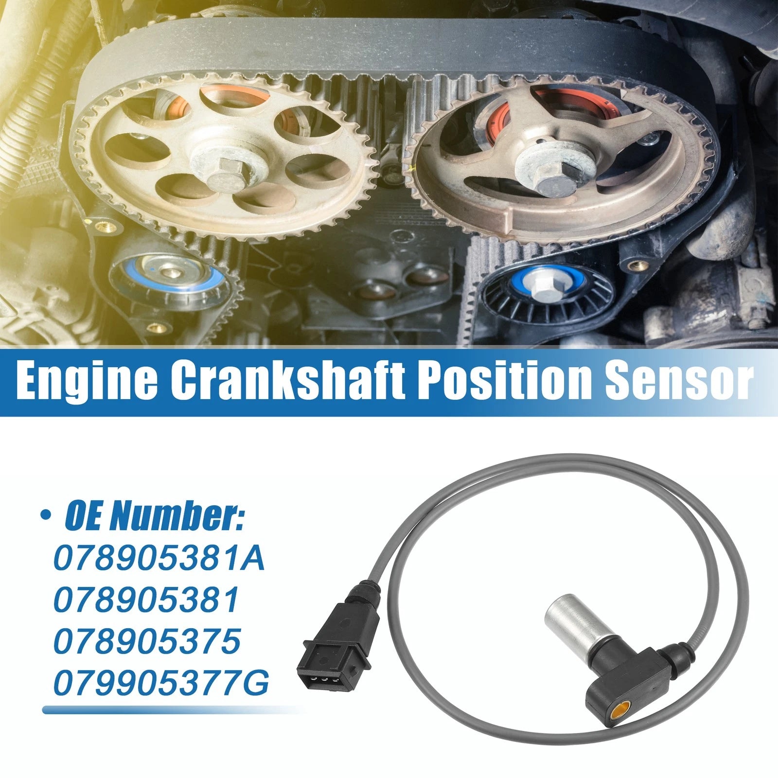 Crankshaft Position Sensor for Audi A4 (1996–1997) No. 078905381A/078905381
