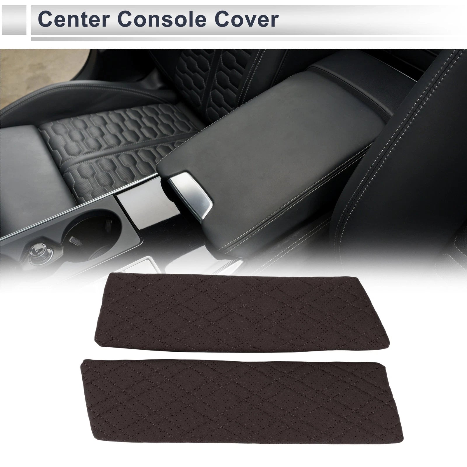 Center Console Cover for BMW 5 Series G30 (2018–2023) Dark Brown Set of 1
