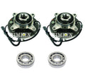 Front and Rear Wheel Bearings & Hubs Kit for Ford F-150 4WD (2004–2023)