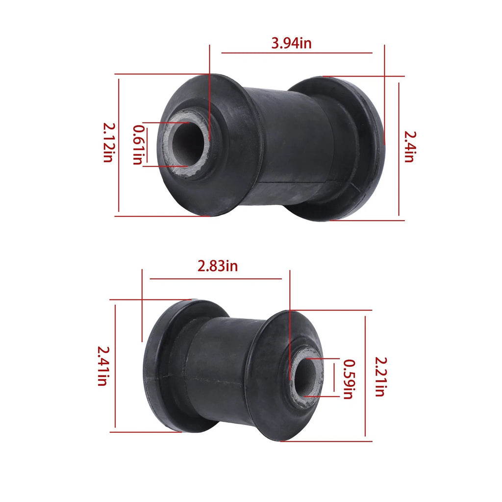 Set of 4 Front Lower Control Arm Bushings for Chevrolet Silverado 2500 HD (2001–2010)