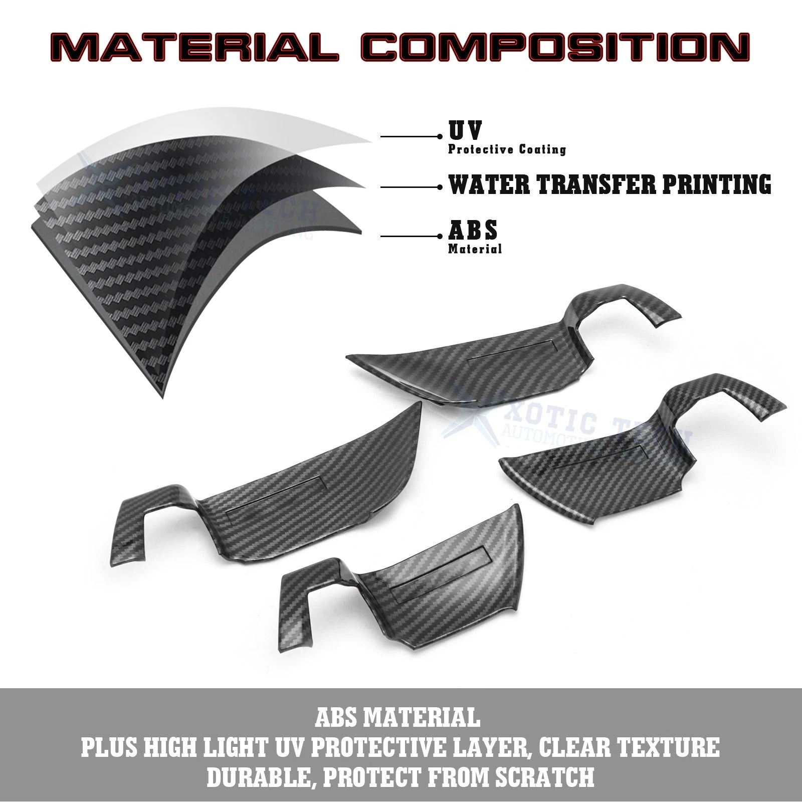 Inner + Exterior Door Handle Bowl Trim for Honda Accord (2018-2022)