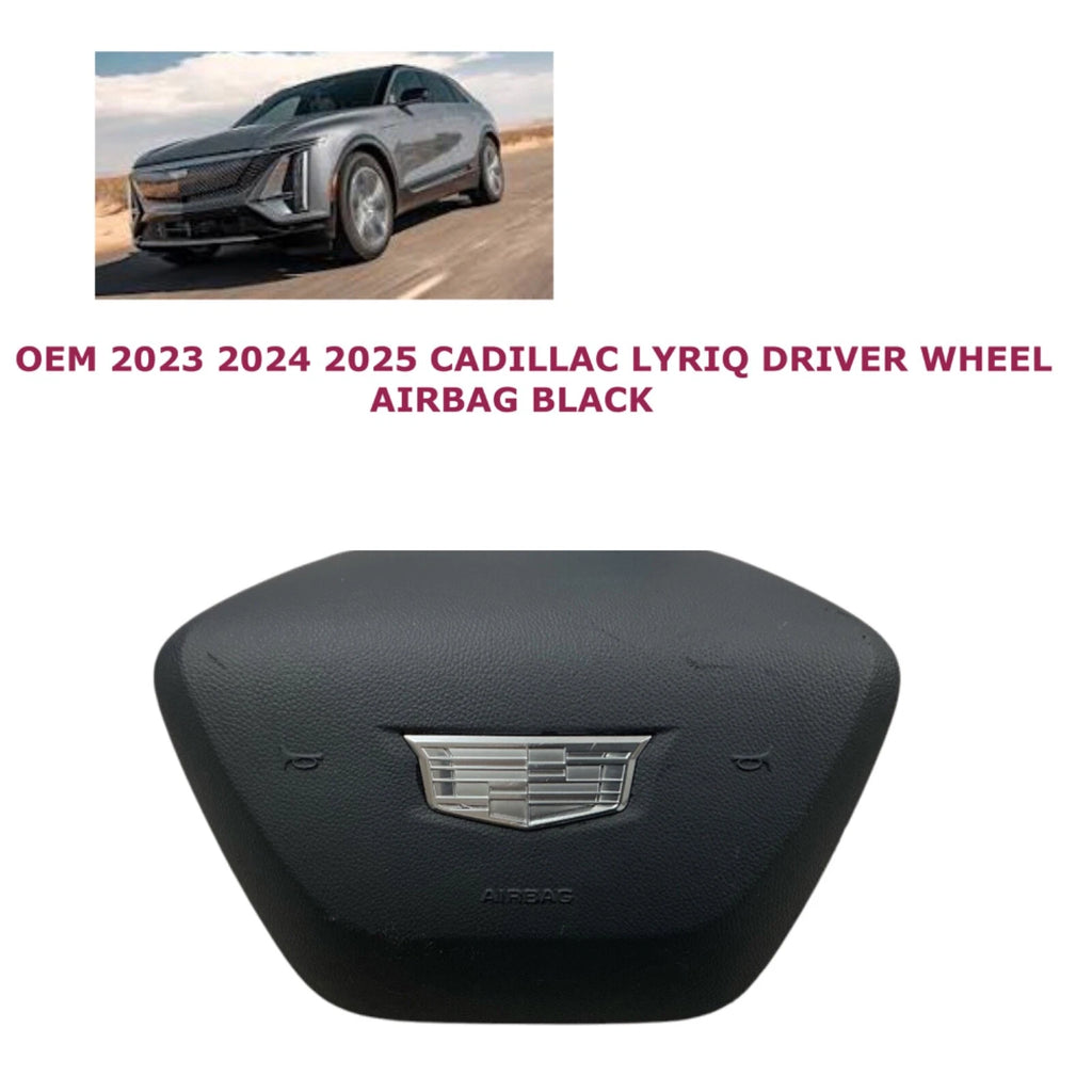 Driver Wheel Airbag for Cadillac Lyriq (2023–2025) W/2 Plugs Black 86808935