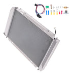 3 Row Aluminum Radiator with Fans Shroud Relay Kit for Mercury Capri (1980–1986)