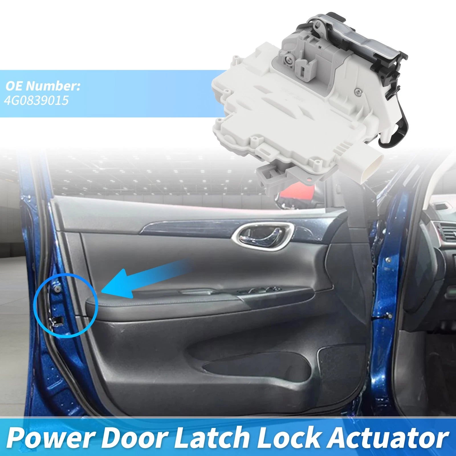 Set of 2 Rear Left Power Door Lock Actuators for Audi A7 Sportback (2012–2018)