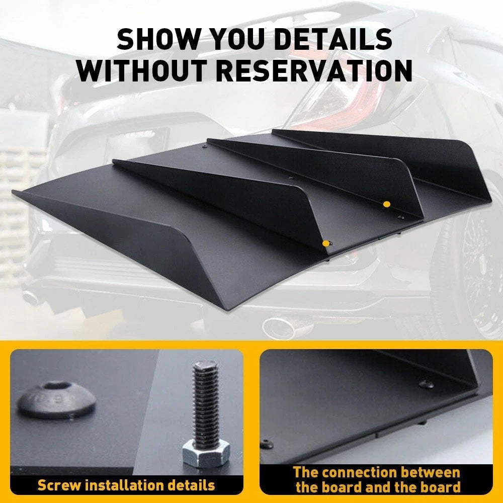 Shark Fin Rear Diffuser Spoiler Lip Splitter for