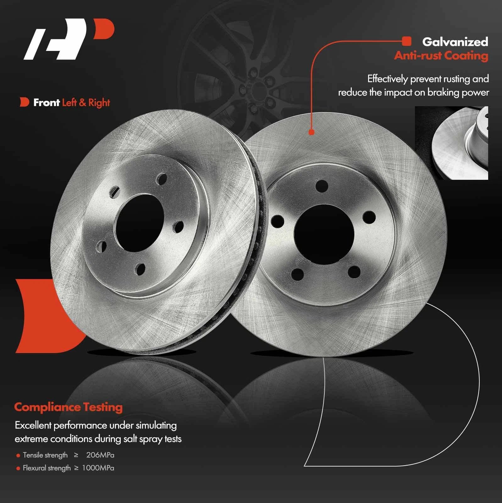 Front Disc Brake Rotors for Ford Mustang (2005-2010)
