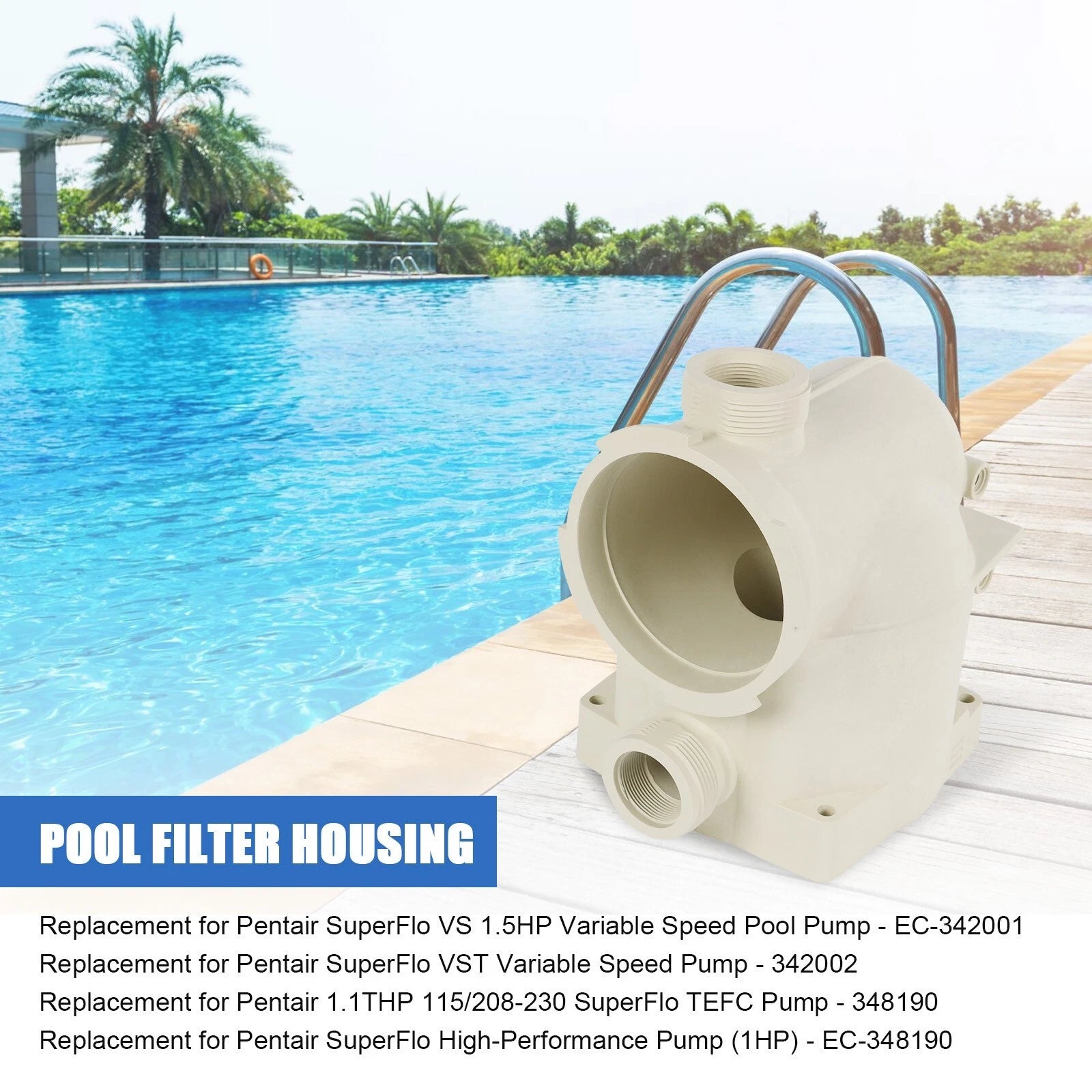 Inground Pool & Spa Pump for Pentair SuperFlo
