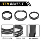 Set of 1 Air Conditioning Button Cover Trim for Ford F-150 XLT (2016–2019) Black