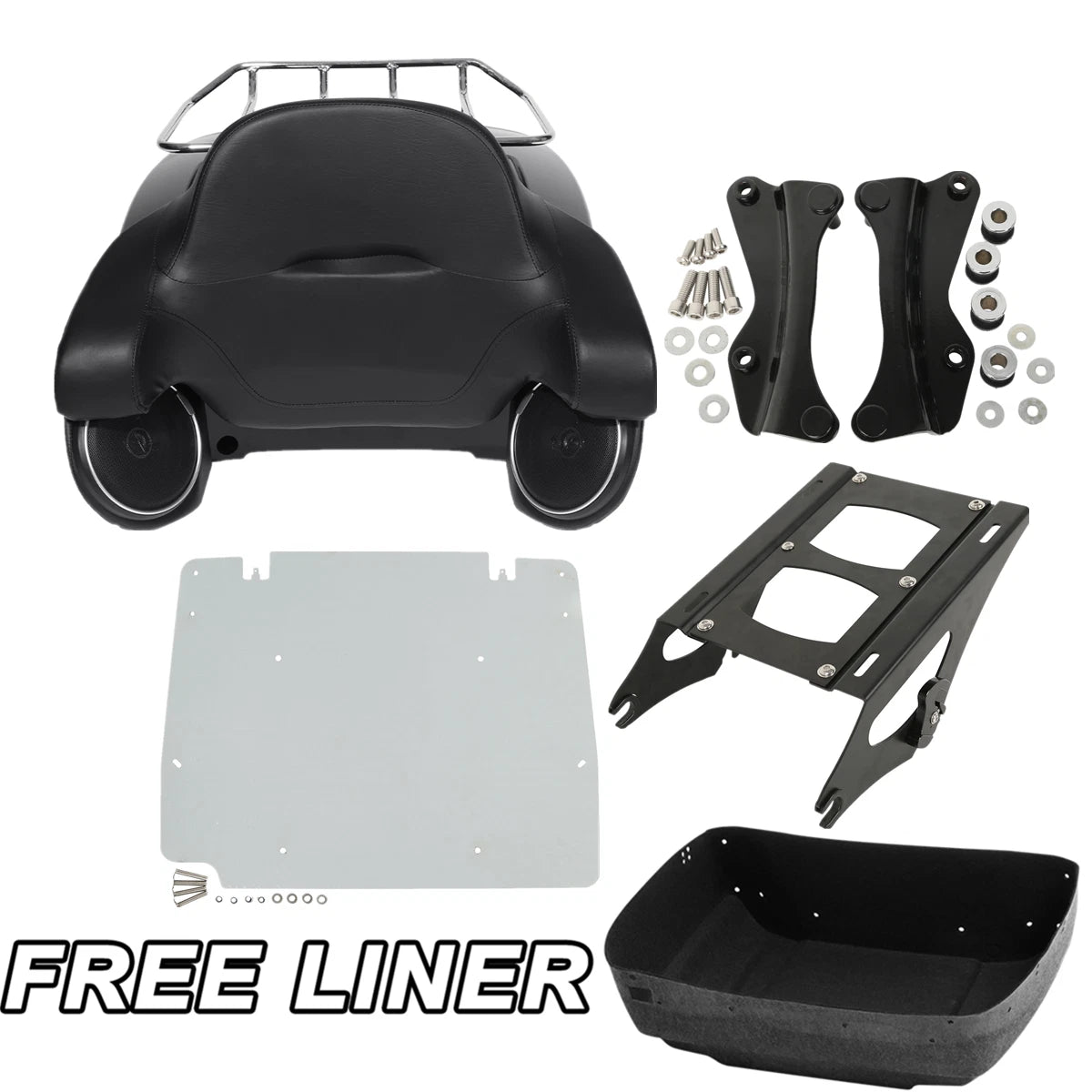 Trunk Pad Speakers Docking Kit for Harley Road Glide (2014–Present)