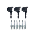 Set of 3 Ignition Coils & 6 NGK Spark Plugs for Kia Sedona (2002–2006)