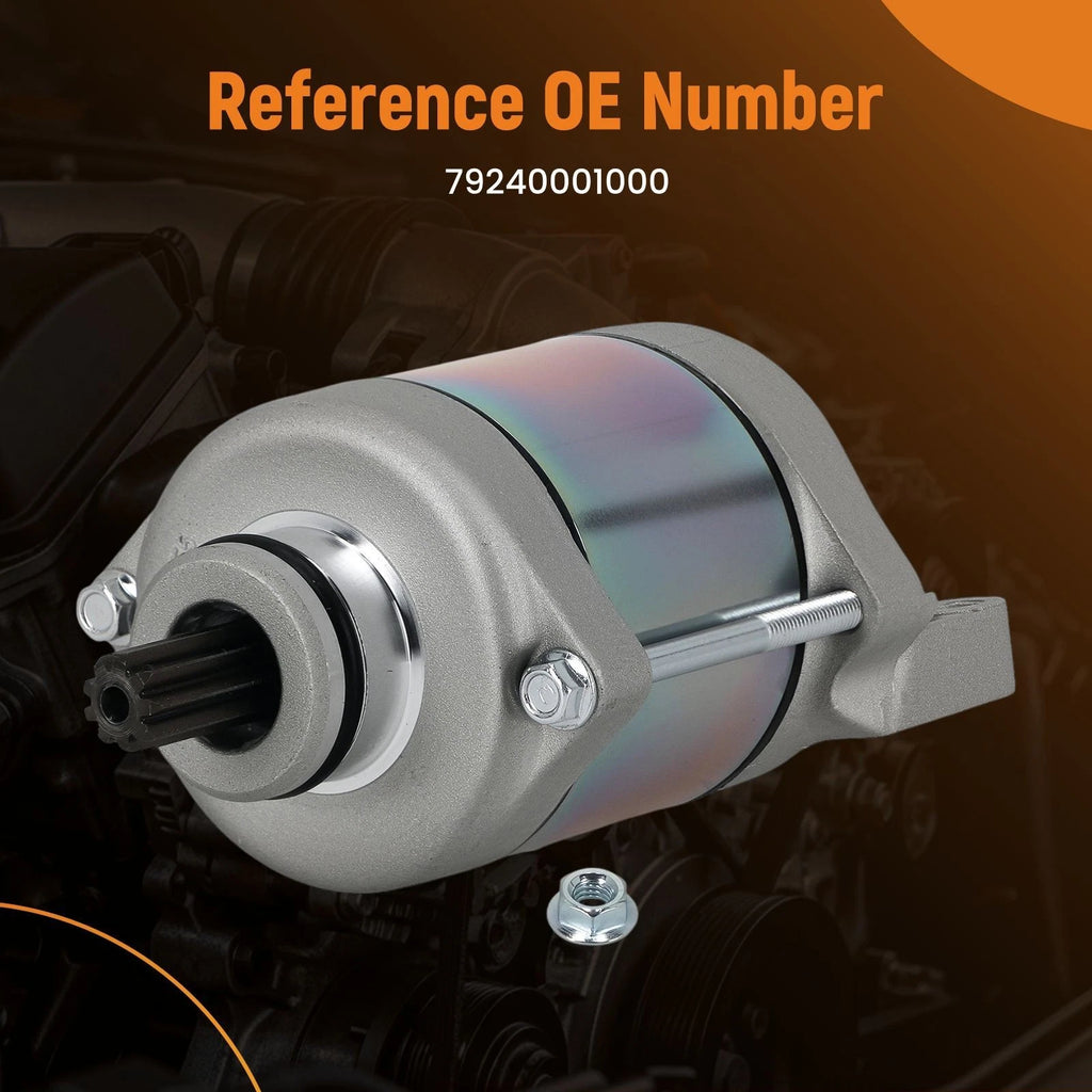 9T 12V Starter Motor for KTM 250/350 SX-F XC-F EXC-F (2015–2024)