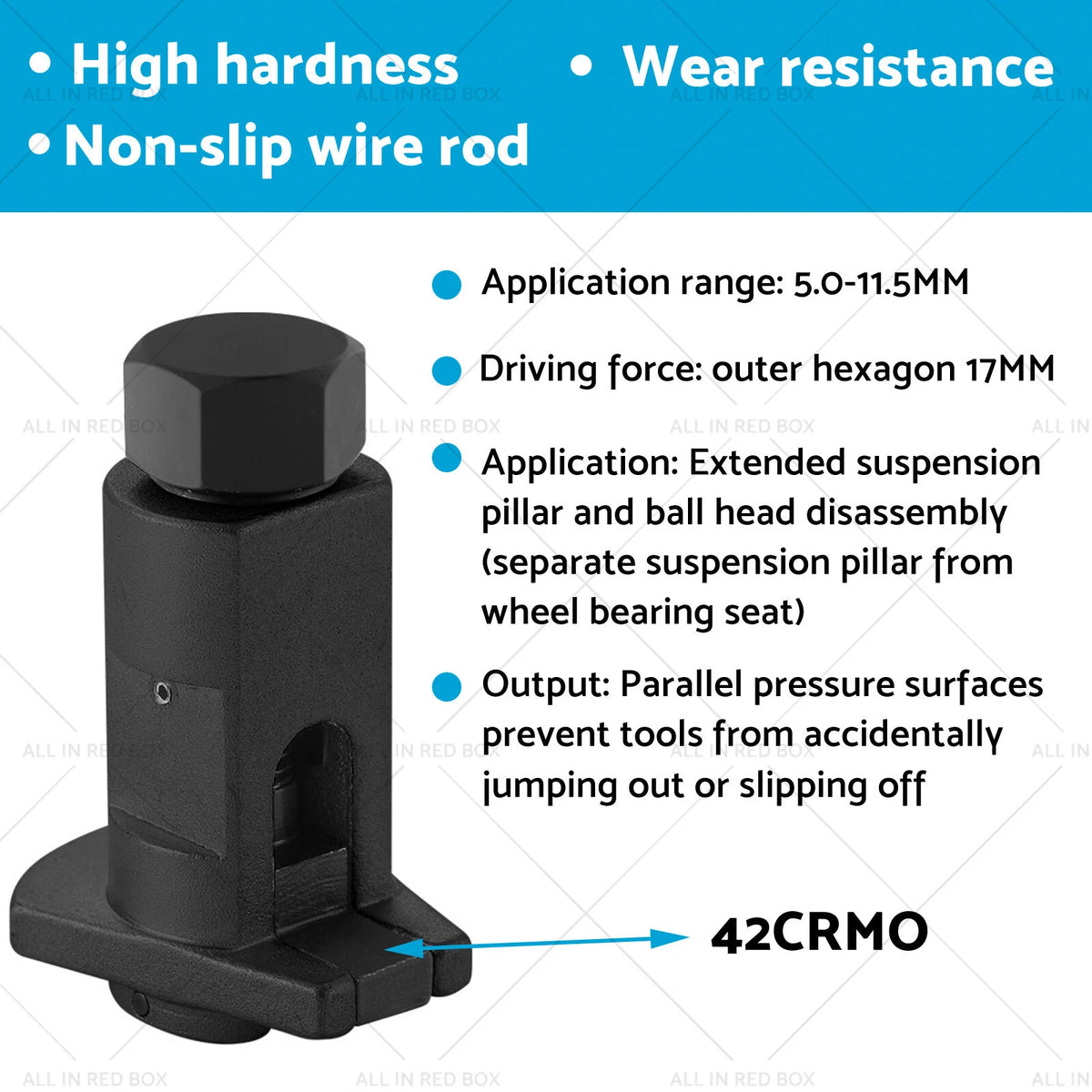 Portable Horn Ball Head Separator for Spherical Hub (Wear Resistant)