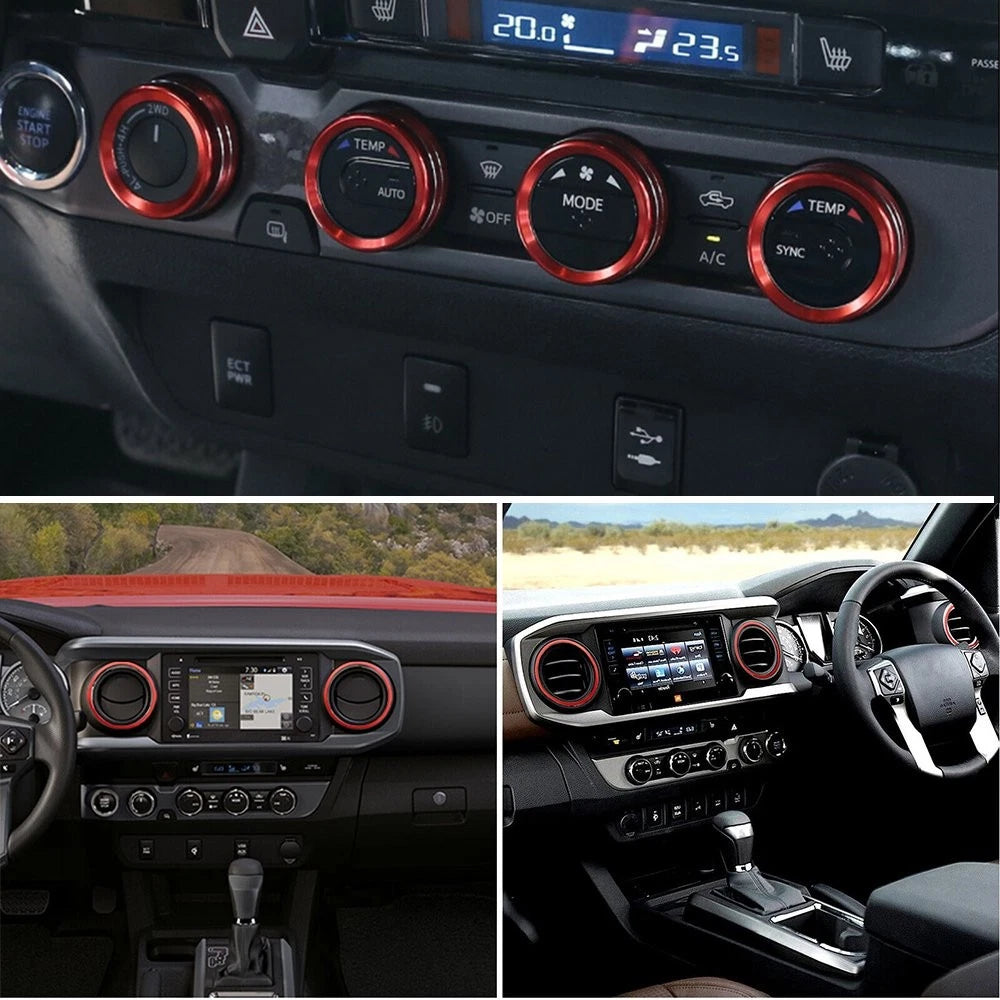 A/C Vent Ring Outer Trim Covers for Toyota Tacoma (2016–2022)