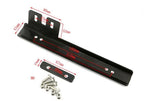 Universal Black Front Bumper License Plate Mount Bracket Relocator
