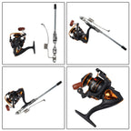 Set of 2 Fishing Reels for Sea Fishing (32CM Rod, 5000G Weight)