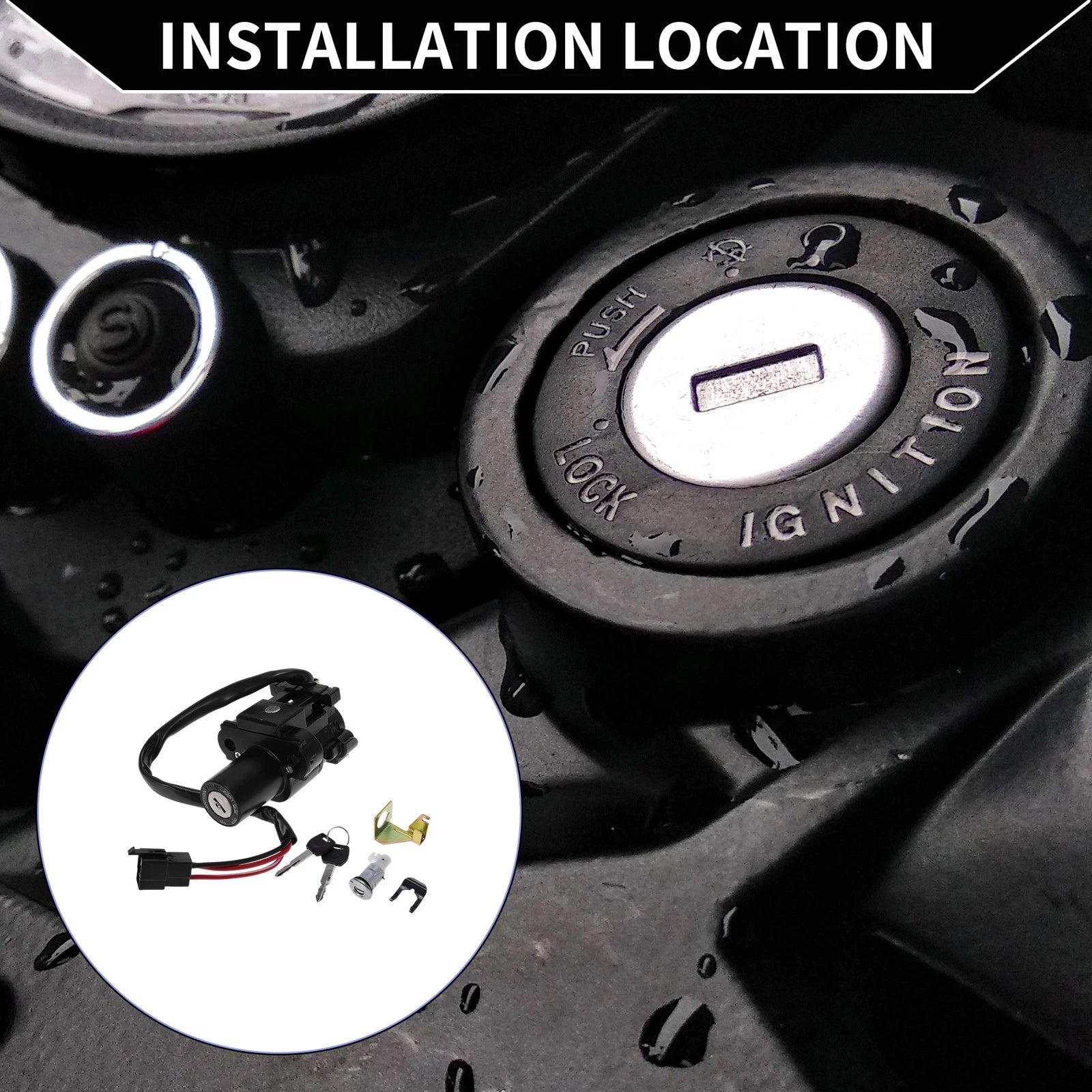 Ignition Key Switch Set for Honda CBR300RA (2017–2018)
