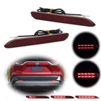 2X LED Rear Bumper Reflector Brake Lights for Lexus IS-F GX470 RX300