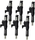 Set of 6 Fuel Injectors for Isuzu 4HK1 6HK1 (8-97329703-4)