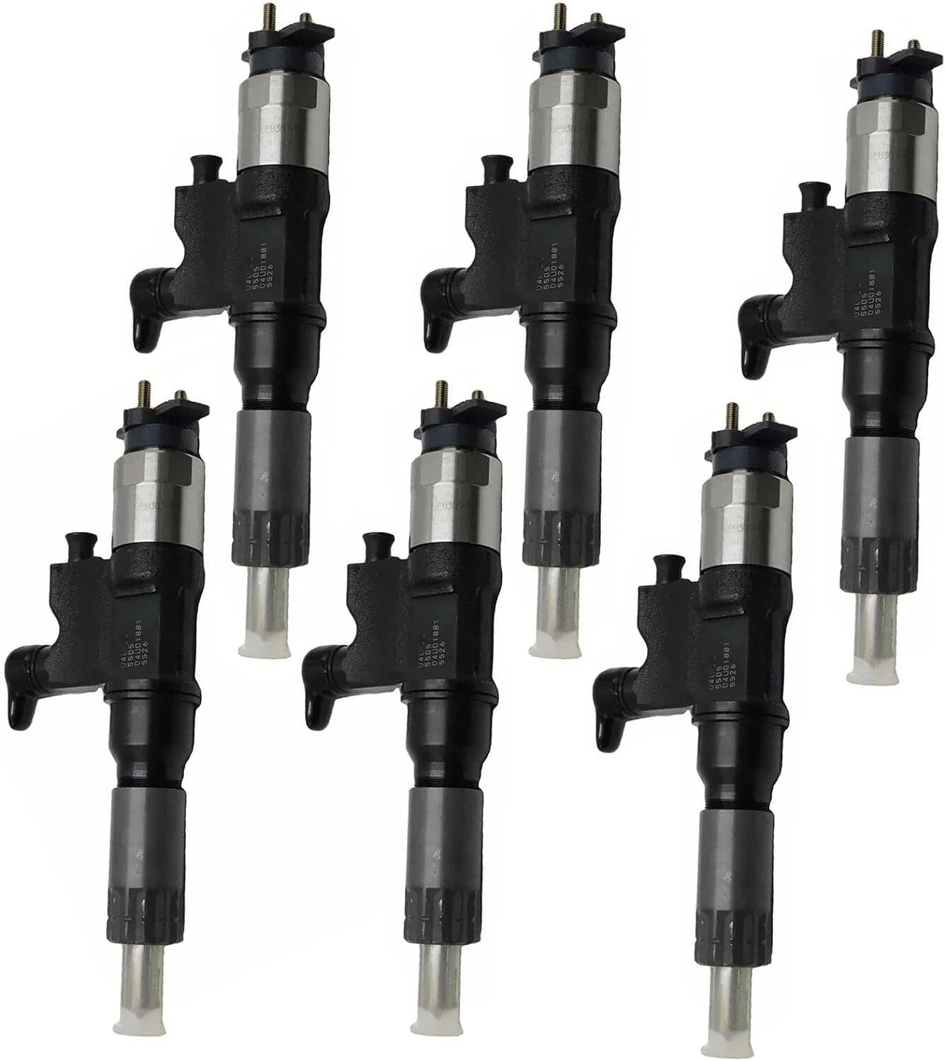 Set of 6 Fuel Injectors for Isuzu 4HK1 6HK1 (8-97329703-4)