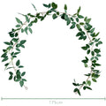 Set of 2 Artificial Rose Leaf Vines for Wedding Home Decor 175cm
